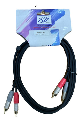 Cable Audio 2 Rca A 2 Rca Reforzado Extension Auxiliar