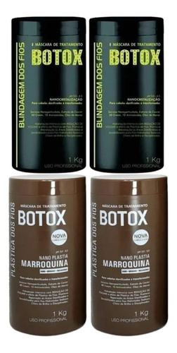 Combo 2 Btox Blindagem +  2 Btox Marroquina 1kg