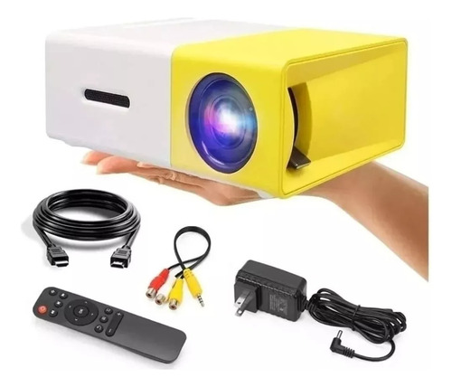 Mini Proyector Led Video Beam Yg300 Hdmi Usb Av 600 Lumenes