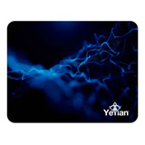 Mouse Pad Gamer Yeyian 1036 Krieg De Tela 280mm X 360mm X 3mm Negro/azul