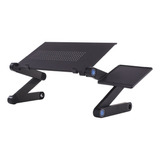 Mesa Notebook Laptop Soporte Plegable Soporte Regulable Color Negro