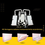 Kit Ferragens Cama Retrátil Solteiro Horizontal Econômica