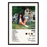 Quadro Decorativo Sza - Ctrl Spotify