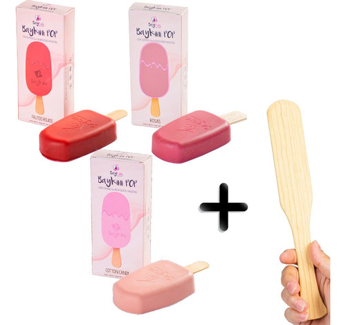 3 Paletas De Cera Baykini Para Piel Sensible + Pala Grande 