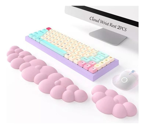 Reposamuñecas En Forma De Nube Para Teclado Y Ratón .