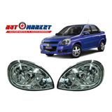 Par Faros Chevrolet Chevy C2 2004-2008 Izquierdo Y Derecho