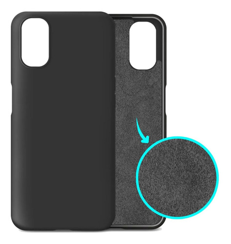 Silicone Case Con Gamuza Interna Para  Motorola G22 4g