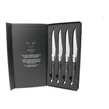 Set 4 Cuchillos Black Mesa Carne Wayu Limited Asado Cocina