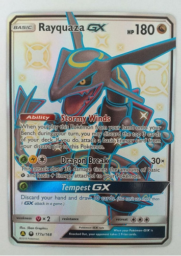 Pokemon Tcg Rayquaza Gx 177a/168