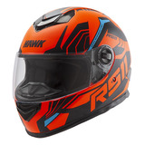 Casco Para Moto Hawk Rs11 Revo Naranja - En Teo Motos 