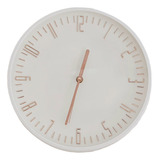 Reloj De Pared Blanco Moderno Grande Silencioso 30cms