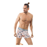 Boxer Lody Men Pack X4 Estampas Surtidas De Algodón Y Lycra