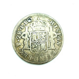 Moneda 2 Reales Colonia España 1778 Plata - Numismatica