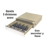 Gaveta De Dinero 5 Divisiones.acero C/secreter A