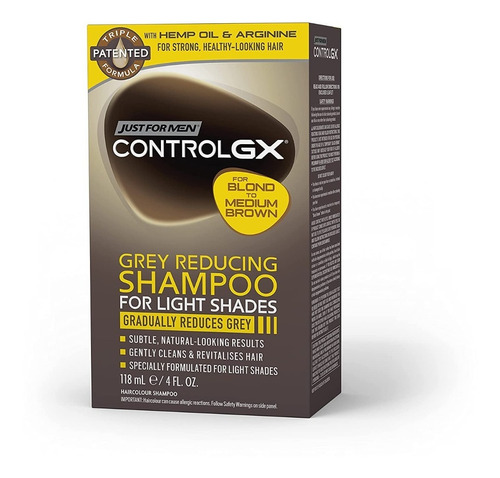 Just For Men Control Gx Champu Reductor Gris, Cabello Rubio 