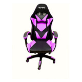 Cadeira Gamer Trx Preta E Rosa Home Office Ergonômica