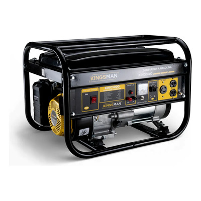 Generador Eléctrico Portátil 7.5 HP 110 V + 220 V\u002F3000W Kingsman, Ideal para Uso Doméstico, Emergencias o Lugares sin Conexión Luz. Compacto, Potente y Silencioso con hasta 13 Horas de Funcionamiento | Envío gratis