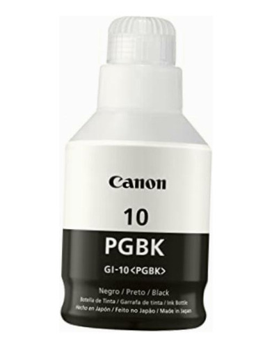 Canon Tinta Gi-10 Pgbk Botella De Tinta Pigmento Negro Con