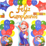 Kit Globos Mario Bros Cumpleaños Decoracion Fiesta