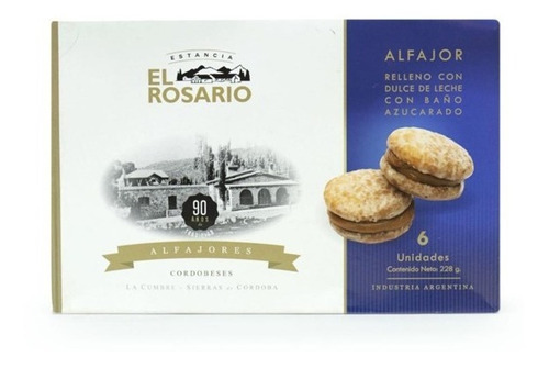 Estancia El Rosario Alfajor Dulce De Leche 6 Unidades