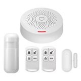 Kit Alarma Wifi Con 1 Sensor Puerta 1 Movimiento 2 Controles