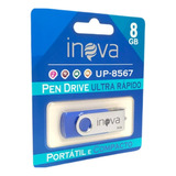 Pendrive Inova Compacto Usb 2.0 Ultra Rápido 8gb