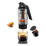 Simpresso Cafetera Espresso Negra Portátil Con Filtro