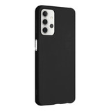 Funda Tpu Slim Silicona Negra Para Samsung A32 + Vidrio