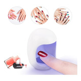 Lampara Uv Secador Mini Led Uñas Manicura Soft Gel X Profesi