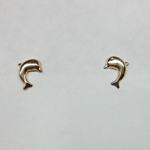 Hermosos Topos Delfín  En Oro 18k