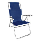 Reposera Aluminio Reforzada Silla Sillon Plegable 100kg