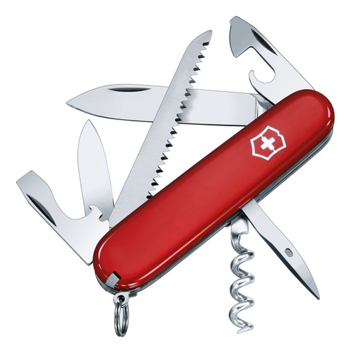 Victorinox Navaja Camper, Roja, 13 Usos Color Rojo