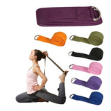 Faixa Fita Pilates Yoga Strap Cinto Alongar Cor Lisa Algodão