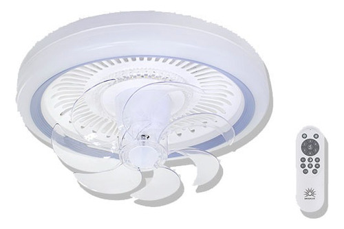 Ventilador Con Control 2 Tonos De Luz Led 14 Pulgadas 3 Vel