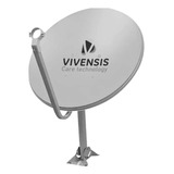 Antena Digital  Parabólica Vivensis 60cm Ku Mais Um Lnb Brin