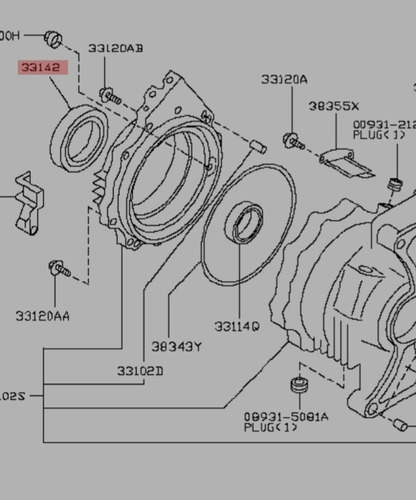 Sello De Aceite Para Transfer Nissan  Xtrail T30 Murano Z50  Foto 5