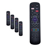 Kit 5 Controle Remoto Compatível Tv Philco Roku Smart Tv