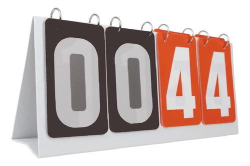 Flip Number Score Board Tabletop Score Marcador Rojo Y Gris