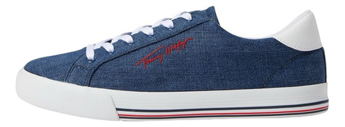 Tenis Tommy Hilfiger Lahedi Mezclilla 100% Original Y Nuevo