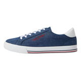 Tenis Tommy Hilfiger Lahedi Mezclilla 100% Original Y Nuevo