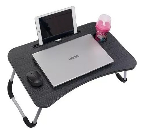 Mesa Portátil Dobrável Notebook Cama Home Refeição-preto