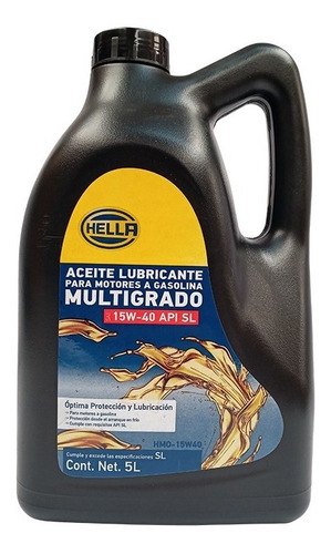 Aceite 15w40 Mineral Multigrado Para Motor Gasolina 5 Litros