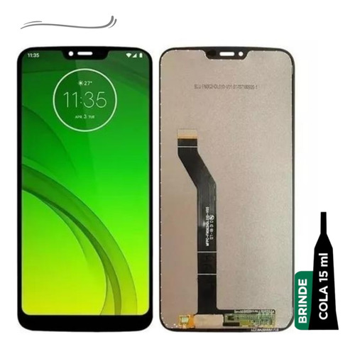 Tela Frontal Lcd Para Moto G7 Power Xt1955 + Cola + Pelicula