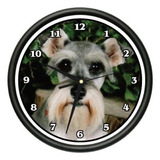 Schnauzer Reloj De Pared Perro Doggie Mascota Raza Regalo