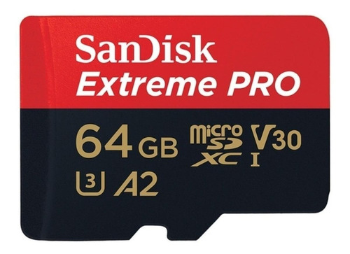 Tarjeta De Memoria Sandisk Extreme Pro 64gb Microsd