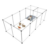 Corral Para Perros Mascotas Plegable Transparente 15 Paneles