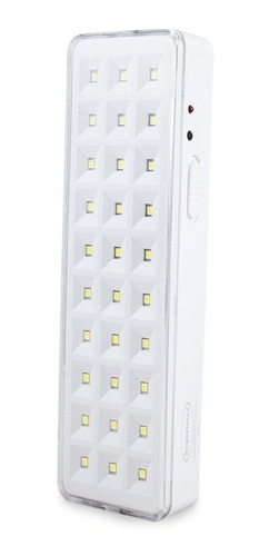 Kit 6 Luminárias Emergência 30 Leds Bivolt Residencial