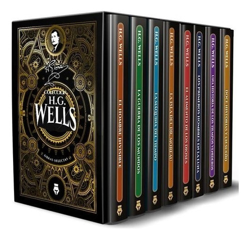 Libro Obras Selectas H.g. Wells 8 Volumenes De H.g Wells