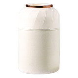 Termo Grande Con Forma De Vaso Aislante, Blanco. Capacidad: