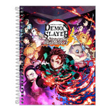 Caderno Escolar Demon Slayer 10 Matérias Capa Dura